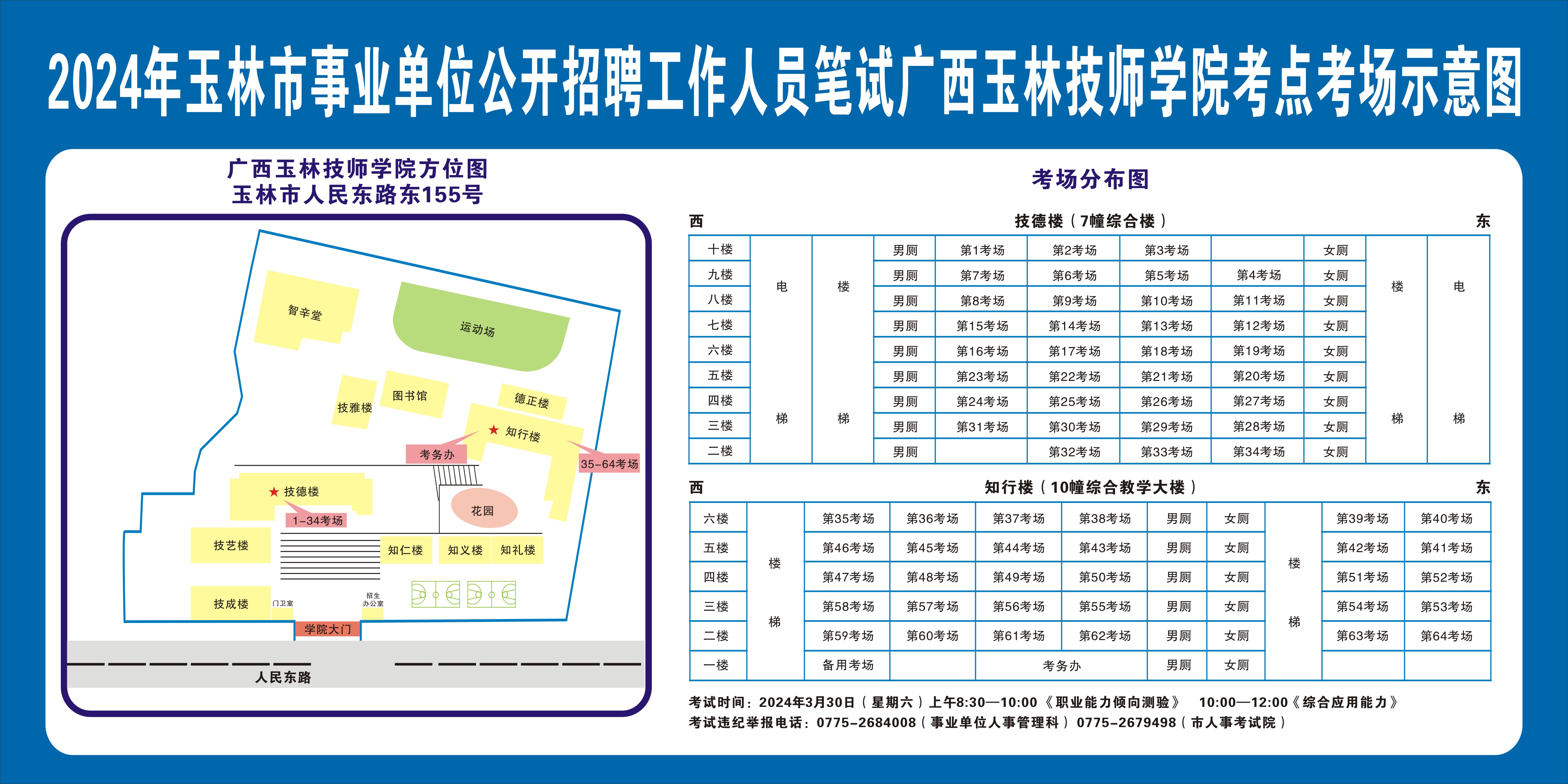2024广西玉林市事业单位公开招聘工作人员笔试温馨提示