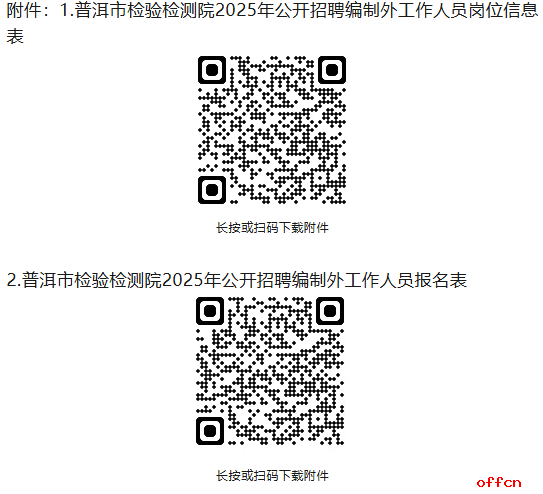 2025普洱市检验检测院编制外工作人员招聘公告(1人)