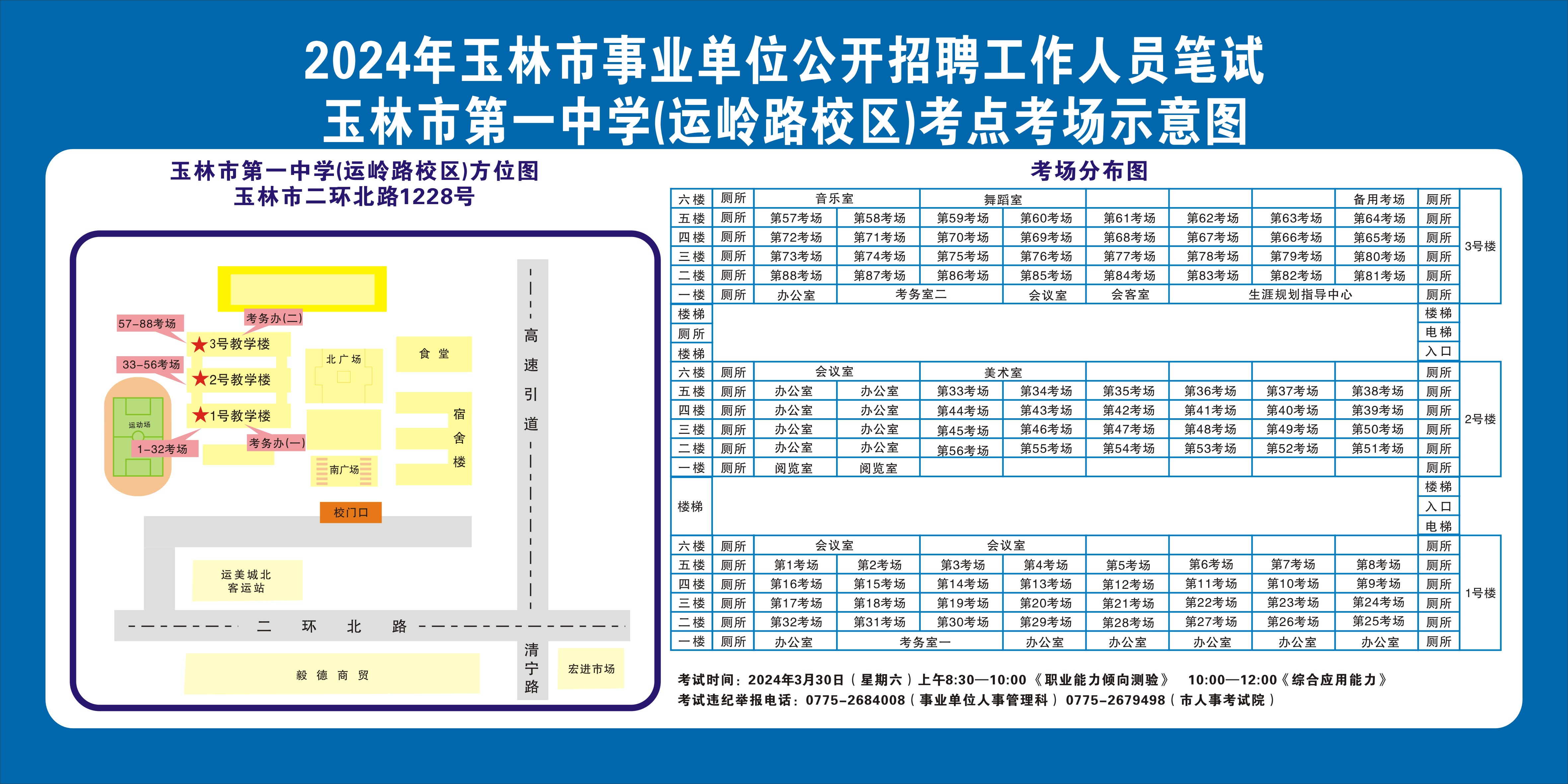 2024广西玉林市事业单位公开招聘工作人员笔试温馨提示