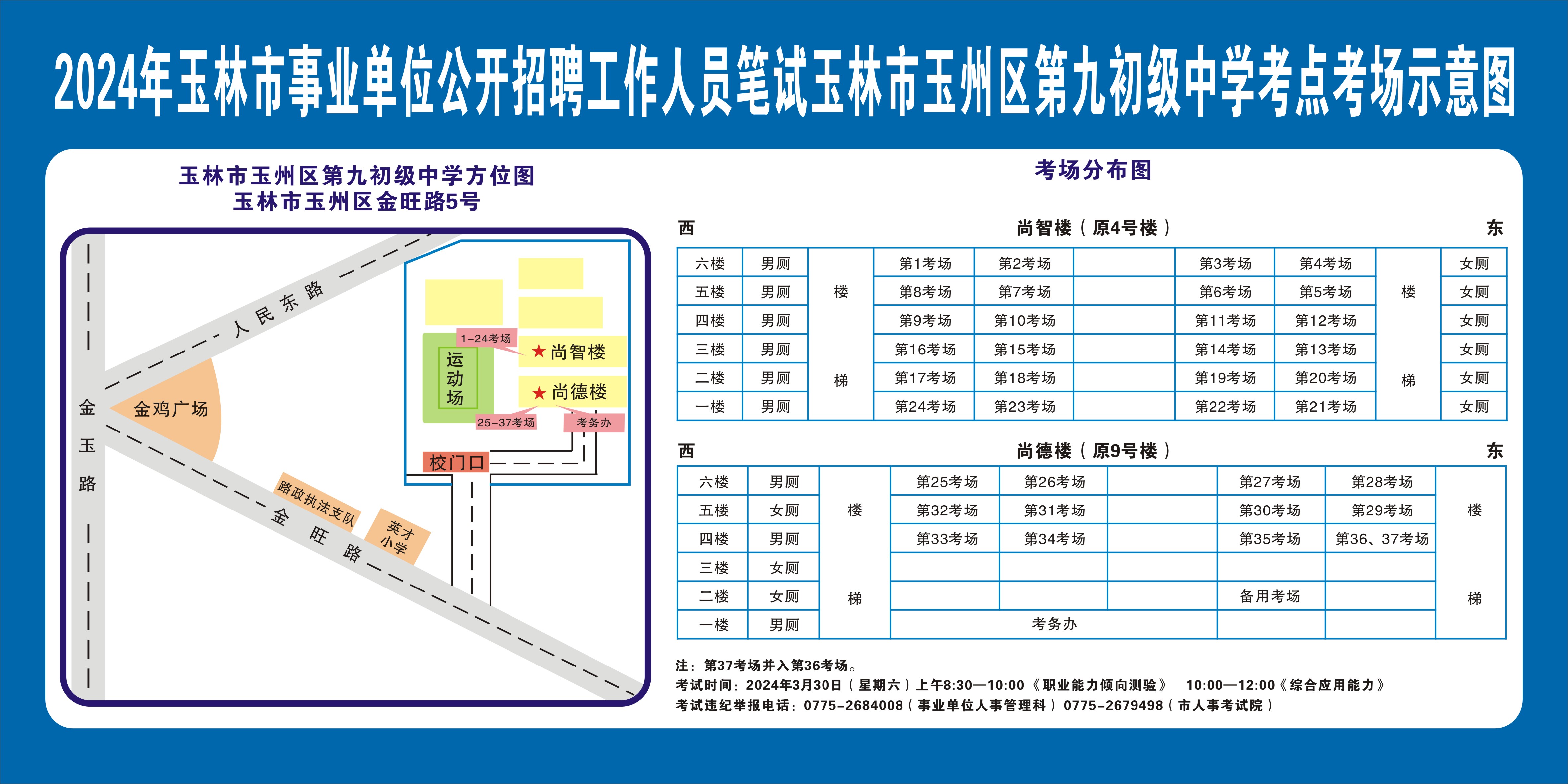 2024广西玉林市事业单位公开招聘工作人员笔试温馨提示