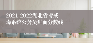 2021-2022湖北省考戒毒系统公务员进面分数线