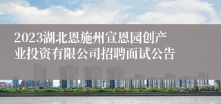 2023湖北恩施州宣恩园创产业投资有限公司招聘面试公告