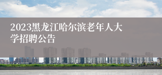 2023黑龙江哈尔滨老年人大学招聘公告