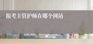 报考主管护师在哪个网站
