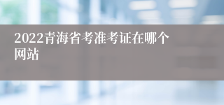 2022青海省考准考证在哪个网站