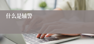 什么是辅警