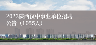 2023陕西汉中事业单位招聘公告（1055人）