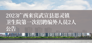2023广西来宾武宣县思灵镇卫生院第一次招聘编外人员2人公告
