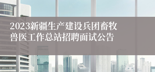 2023新疆生产建设兵团畜牧兽医工作总站招聘面试公告