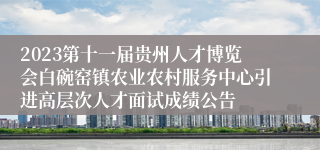 2023第十一届贵州人才博览会白碗窑镇农业农村服务中心引进高层次人才面试成绩公告