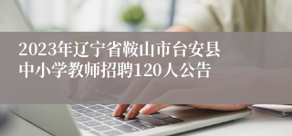 2023年辽宁省鞍山市台安县中小学教师招聘120人公告