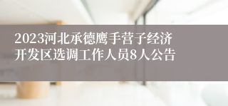 2023河北承德鹰手营子经济开发区选调工作人员8人公告