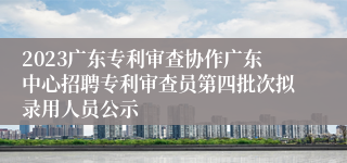 2023广东专利审查协作广东中心招聘专利审查员第四批次拟录用人员公示