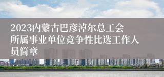 2023内蒙古巴彦淖尔总工会所属事业单位竞争性比选工作人员简章
