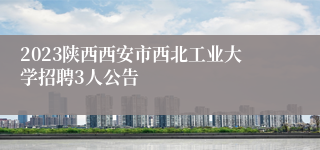 2023陕西西安市西北工业大学招聘3人公告