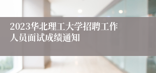 2023华北理工大学招聘工作人员面试成绩通知