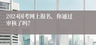 2024国考网上报名，你通过审核了吗？