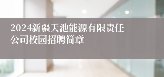2024新疆天池能源有限责任公司校园招聘简章