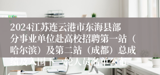 2024江苏连云港市东海县部分事业单位赴高校招聘第一站（哈尔滨）及第二站（成都）总成绩及入围下一轮人员名单公布