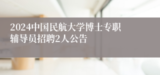 2024中国民航大学博士专职辅导员招聘2人公告