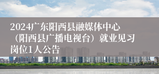 2024广东阳西县融媒体中心（阳西县广播电视台）就业见习岗位1人公告
