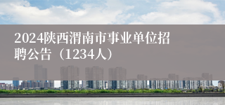 2024陕西渭南市事业单位招聘公告（1234人）
