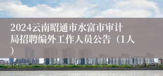 2024云南昭通市水富市审计局招聘编外工作人员公告（1人）