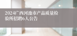 2024广西河池市产品质量检验所招聘6人公告