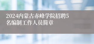 2024内蒙古赤峰学院招聘5名编制工作人员简章