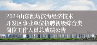 2024山东潍坊滨海经济技术开发区事业单位招聘初级综合类岗位工作人员总成绩公告
