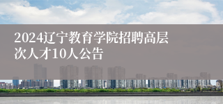 2024辽宁教育学院招聘高层次人才10人公告