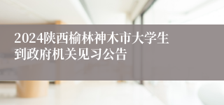 2024陕西榆林神木市大学生到政府机关见习公告