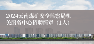 2024云南煤矿安全监察局机关服务中心招聘简章（1人）