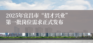 2025年宜昌市“招才兴业”第一批岗位需求正式发布