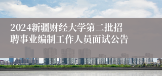 2024新疆财经大学第二批招聘事业编制工作人员面试公告