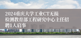 2024重庆大学工业CT无损检测教育部工程研究中心主任招聘1人启事