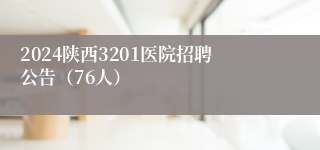 2024陕西3201医院招聘公告（76人）