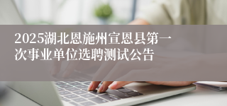 2025湖北恩施州宣恩县第一次事业单位选聘测试公告