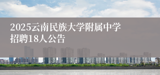 2025云南民族大学附属中学招聘18人公告