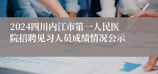 2024四川内江市第一人民医院招聘见习人员成绩情况公示