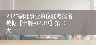 2025湖北事业单位联考报名数据【十堰-02.19】第二天