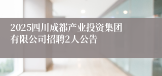 2025四川成都产业投资集团有限公司招聘2人公告