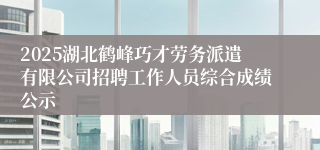 2025湖北鹤峰巧才劳务派遣有限公司招聘工作人员综合成绩公示