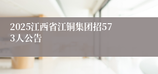 2025江西省江铜集团招573人公告