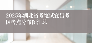 2025年湖北省考笔试宜昌考区考点分布图汇总