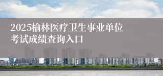 2025榆林医疗卫生事业单位考试成绩查询入口