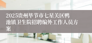 2025贵州毕节市七星关区鸭池镇卫生院招聘编外工作人员方案