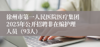 徐州市第一人民医院医疗集团 2025年公开招聘非在编护理人员（93人）