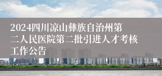 2024四川凉山彝族自治州第二人民医院第二批引进人才考核工作公告
