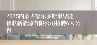 2025内蒙古鄂尔多斯市绿能智联新能源有限公司招聘6人公告